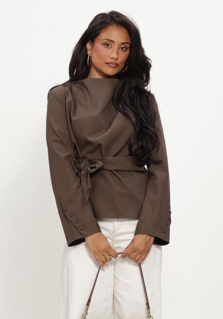 Dunkelgr&uuml;n CO'COUTURE Blusen LUNACC PLEAT TIE BLOUSE - large