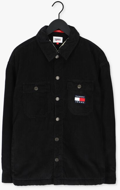 Schwarze TOMMY JEANS Overshirt TJM LINED CORD OVERSHIRT - large