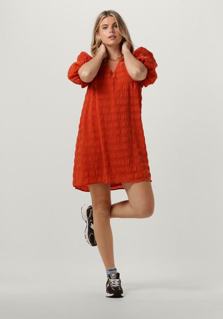 Orangene MODSTRÖM Minikleid DINOMD DRESS - large