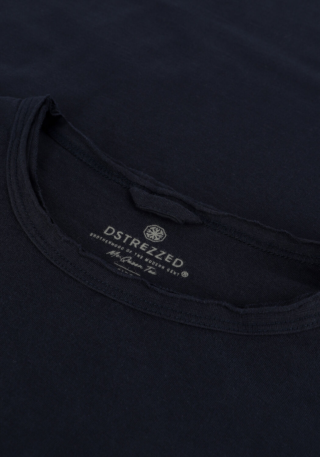 Dunkelblau DSTREZZED T-shirt MC. QUEEN BASIC TEE ORGANIC SLUB JERSEY - large