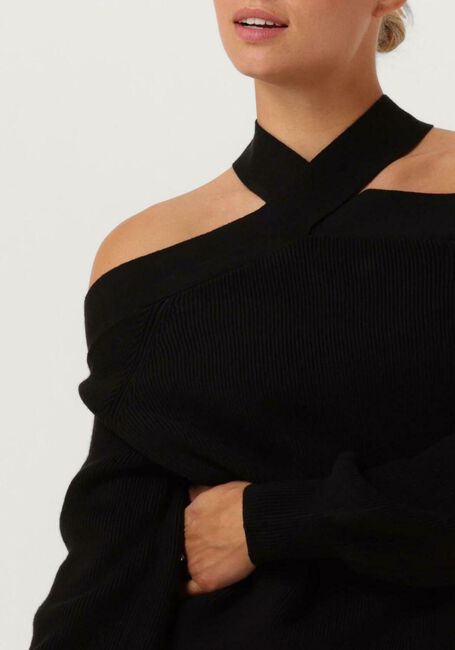 Schwarze ALIX THE LABEL Top FANCY NECK PULLOVER - large