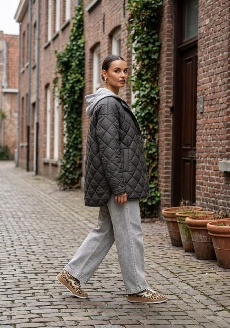 Dunkelgr&uuml;n WITHBLACK Wattierte Jack WBLMILANA QUILTED JACKET - large