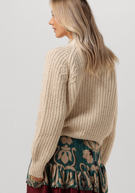 Beige SECOND FEMALE Pullover AYA KNIT T-NECK - large