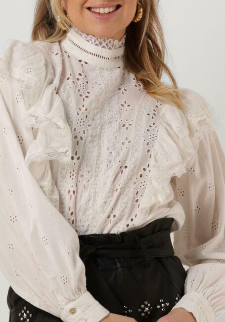 Weiße Y.A.S. Blusen YASMOTANA LS HIGH NECK TOP S - large