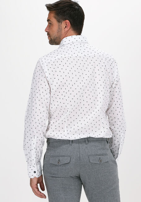 Weiße VANGUARD Casual-Oberhemd LONG SLEEVE SHIRT PRINT ON FIN - large