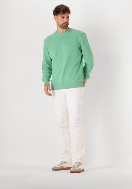 Grüne TOMMY HILFIGER Pullover ESSENTIAL TERRY CREWNECK - large
