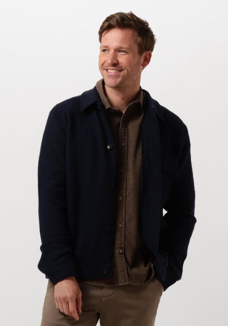 Dunkelblau SELECTED HOMME Overshirt SLHNEALY LS KNIT SHIRT JACKET - large
