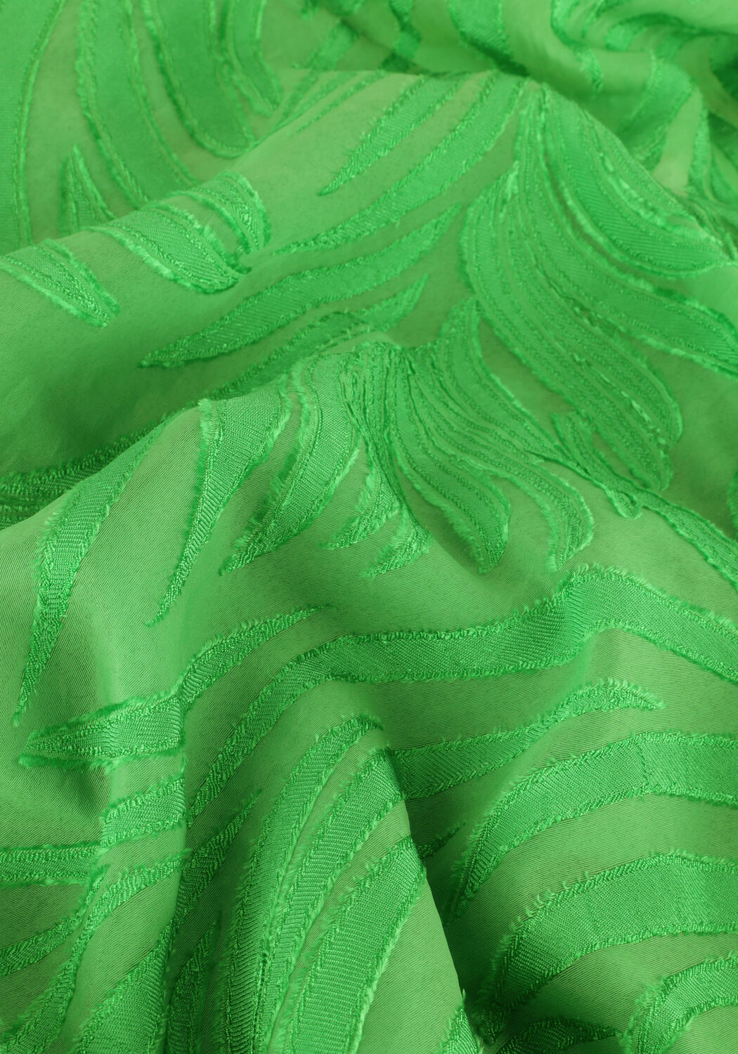 Gr&uuml;ne FREEBIRD Minikleid WV-LEAF-JACQUARD-RA-23-3 - large