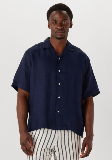 Dunkelblau SELECTED HOMME Casual-Oberhemd SLHREGKYLIAN SS SHIRT RESORT - large