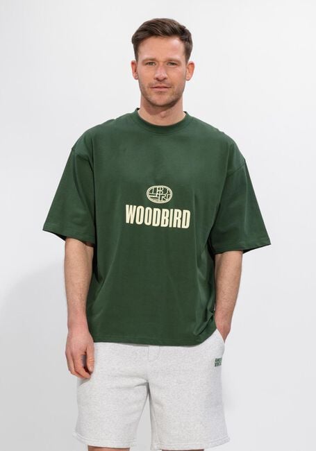 Dunkelgr&uuml;n WOODBIRD T-shirt WBBEAM NINE TEE - large