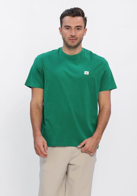Gr&uuml;ne CALVIN KLEIN T-shirt SS BADGE 30S JERSEY CLASSIC TEE - large