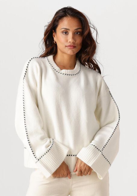 Nicht-gerade weiss NEO NOIR Pullover ROEME KNIT STITCH BLOUSE - large