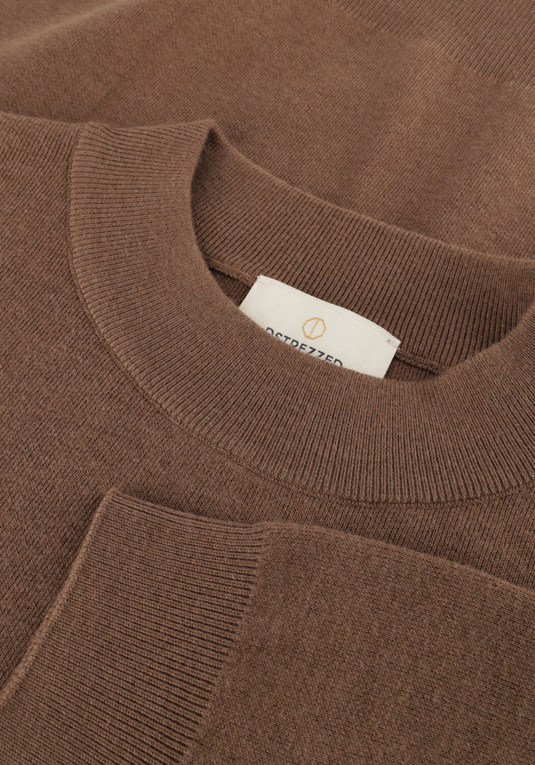 Braune DSTREZZED Pullover ARCHER MOCKNEK - large