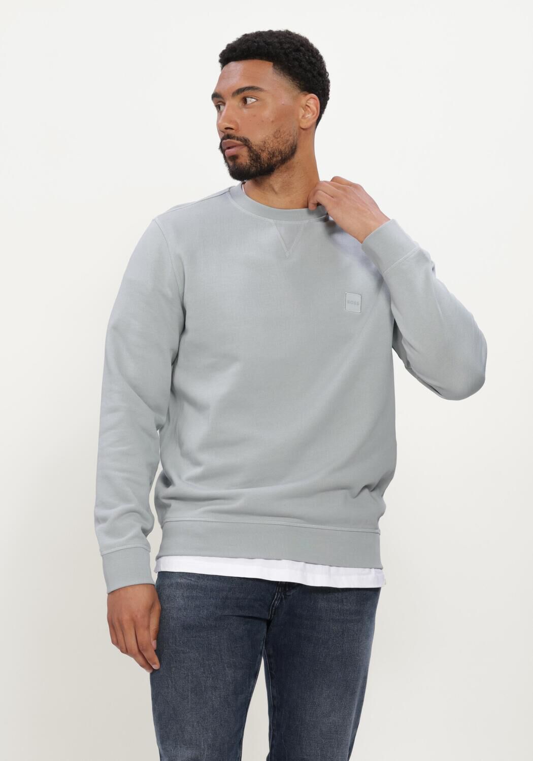 Hellgrau BOSS ORANGE Sweatshirt WESTART - large