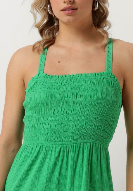 Grüne SCOTCH & SODA Maxikleid MAXI DRESS WITH SMOCK DETAIL - large