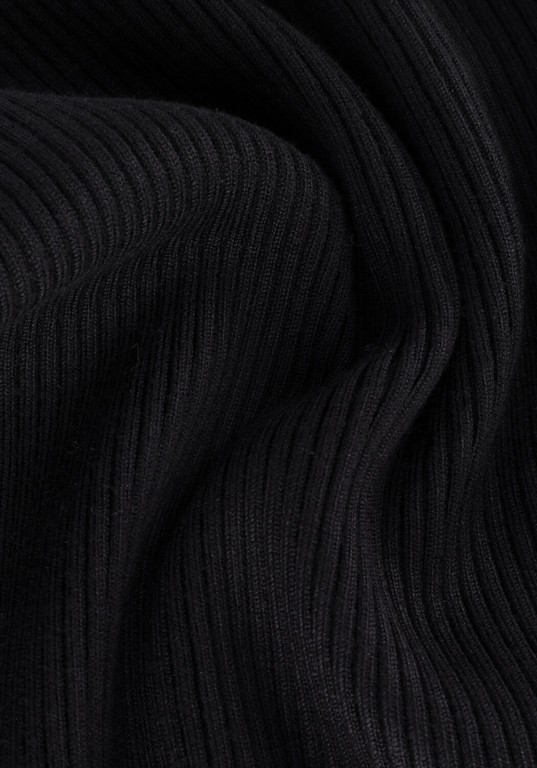 Schwarze CO'COUTURE Tops & T-shirts BADU ASYM RIB KNIT - large