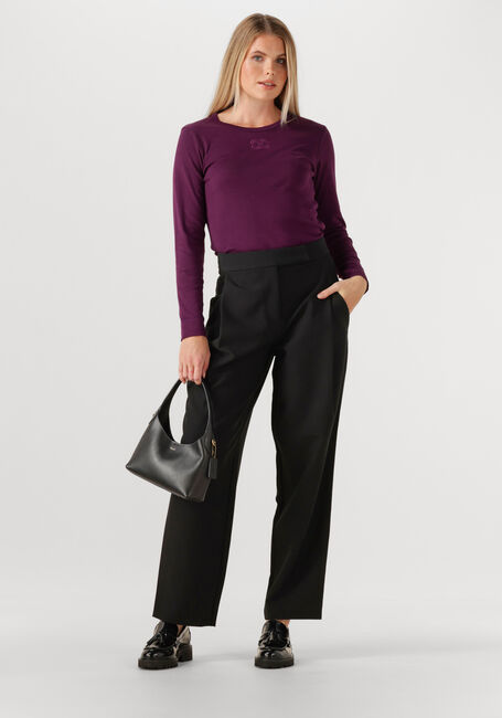 Schwarze CO'COUTURE Hose VOLA CARROT PLEAT LONG PANT - large