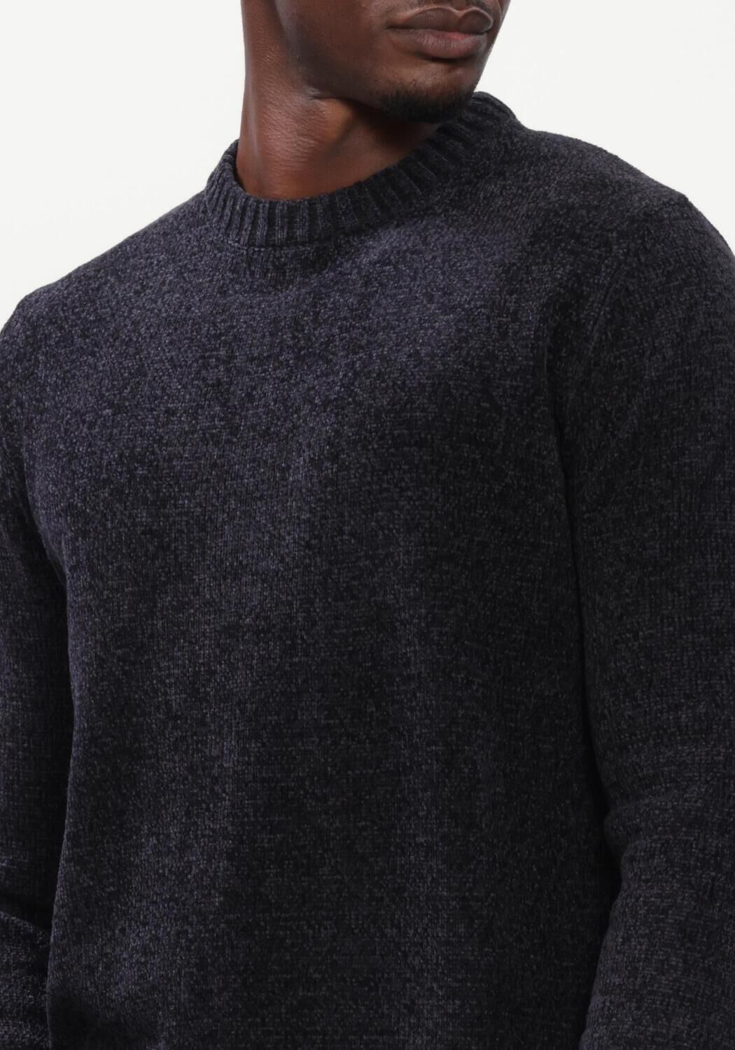 Dunkelgrau ANERKJENDT Pullover AKSUNE CHENILLE KNIT - large