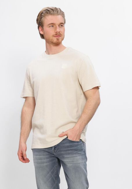 Beige PME LEGEND T-shirt JACQUARD STRIPED - large