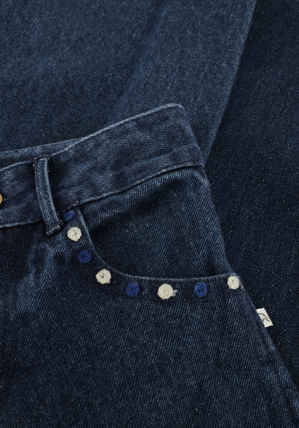 Dunkelblau JENEST Wide jeans SERA DENIM PANTS - large