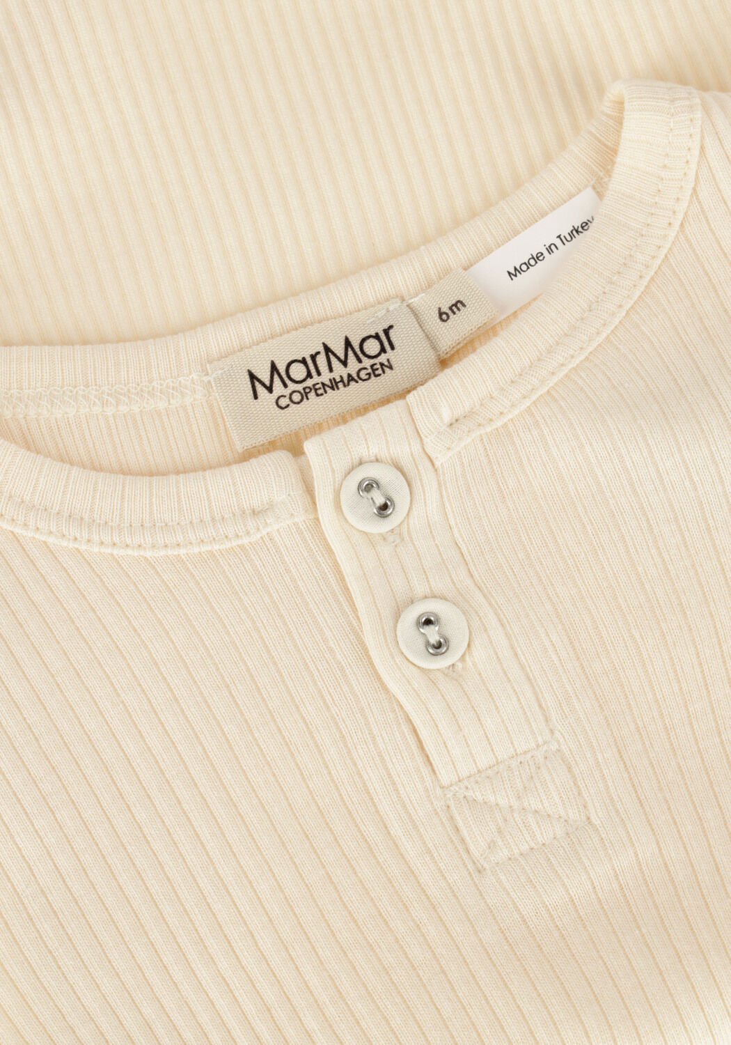 Ecru MARMAR COPENHAGEN Strampler BODY LS MODAL - large