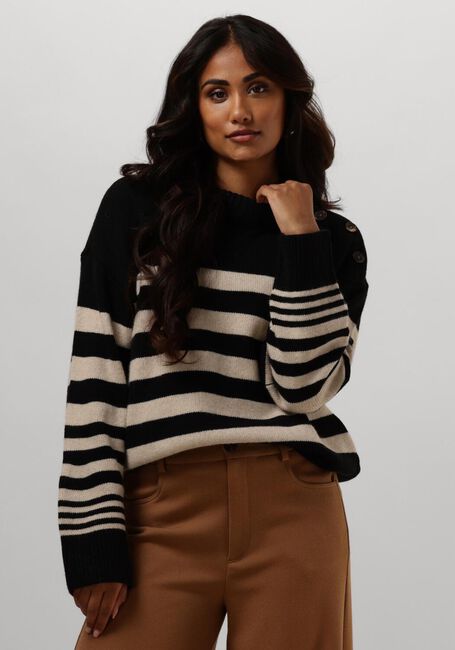 Schwarze RUBY TUESDAY Pullover VIEJE BUTTON SHOULDER PULLOVER - large