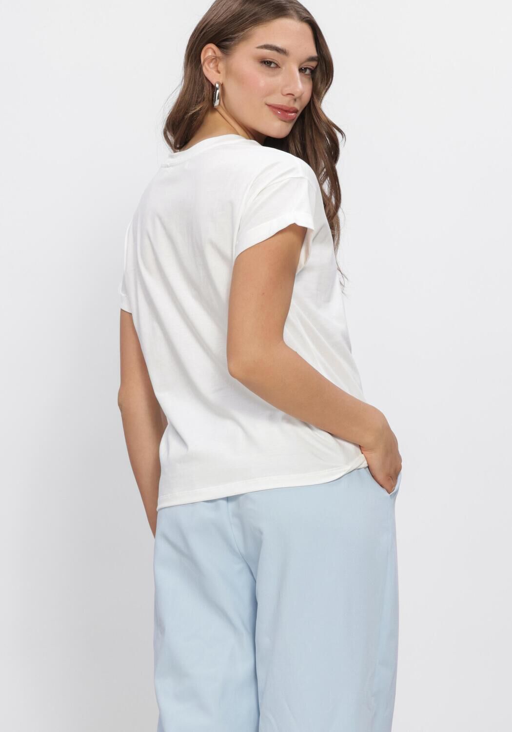 Wei&szlig;e NUKUS T-shirt CLAIRE SHIRT - large