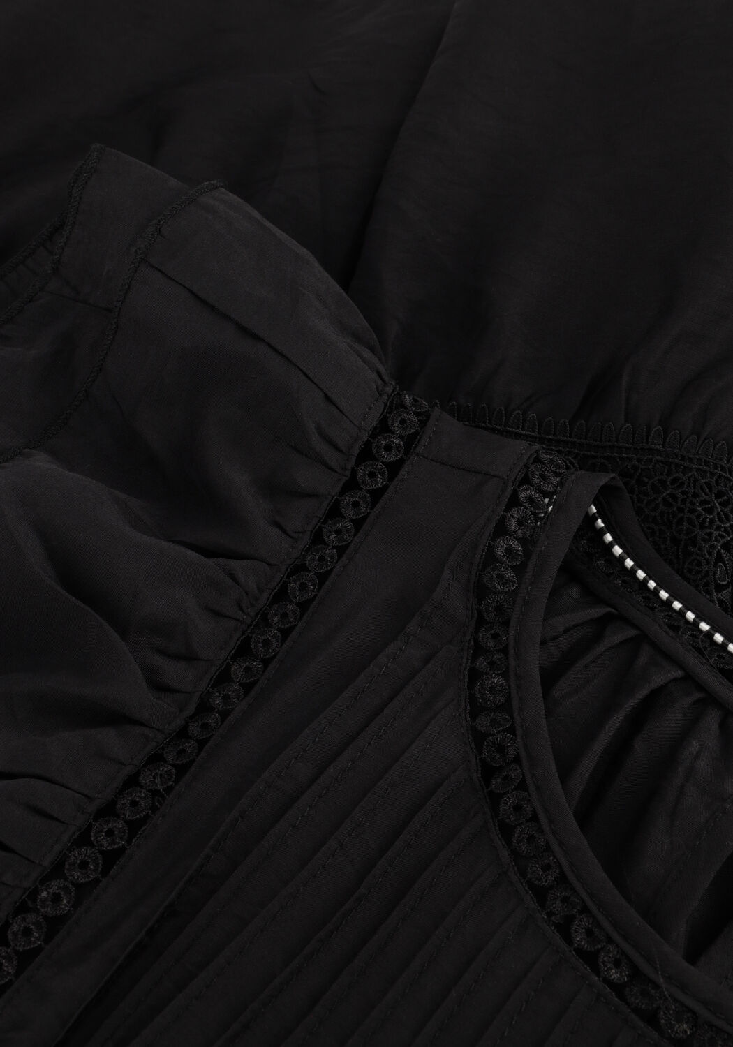 Schwarze CO'COUTURE Minikleid CALLUMCC FRILL PINTUCK DRESS - large