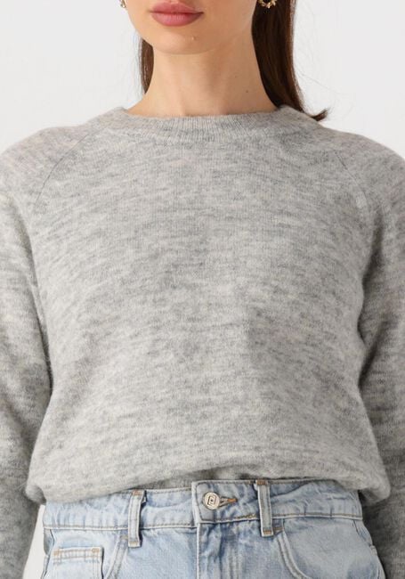 Hellgrau SELECTED FEMME Pullover LULU LS KNIT O-NECK B - large