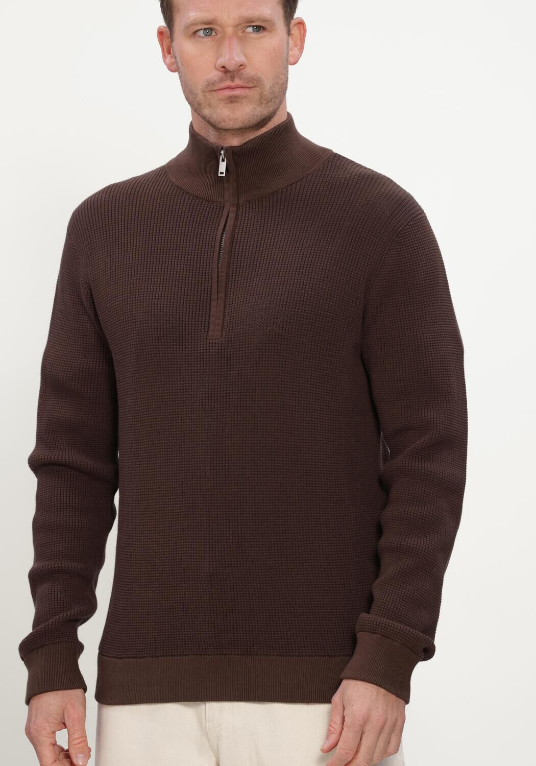 Braune MACED Pullover M-ANTHONY - large