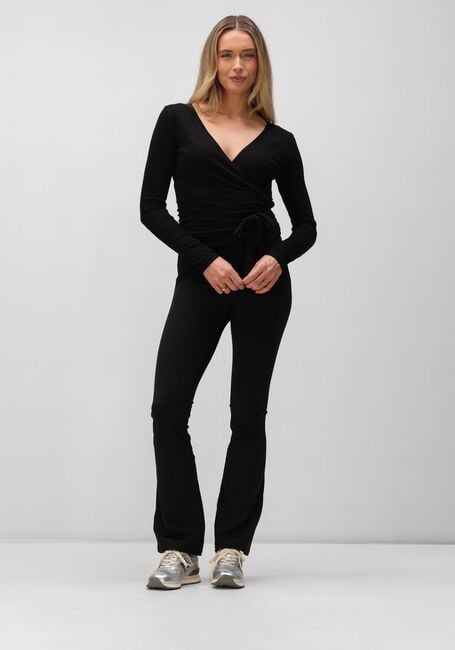 Schwarze NEO NOIR Strickjacke NIA JERSEY WRAP BLOUSE - large