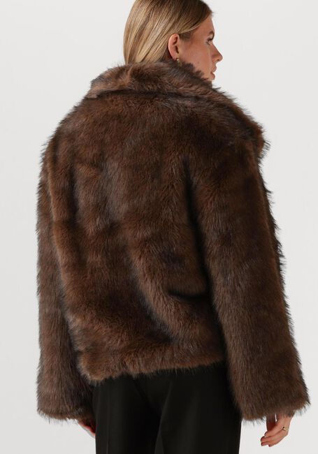 Braune NOTRE-V Fake-Fur-Jack NV-GALA - large