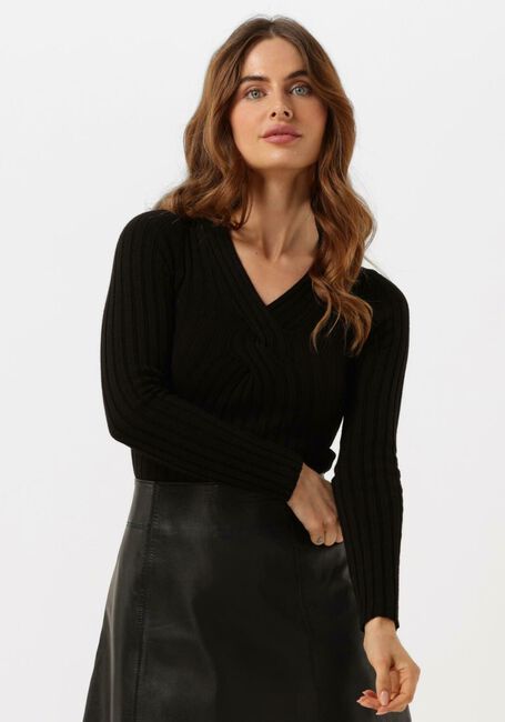 Schwarze GUESS Langarmshirts INES VN LS SWEATER - large