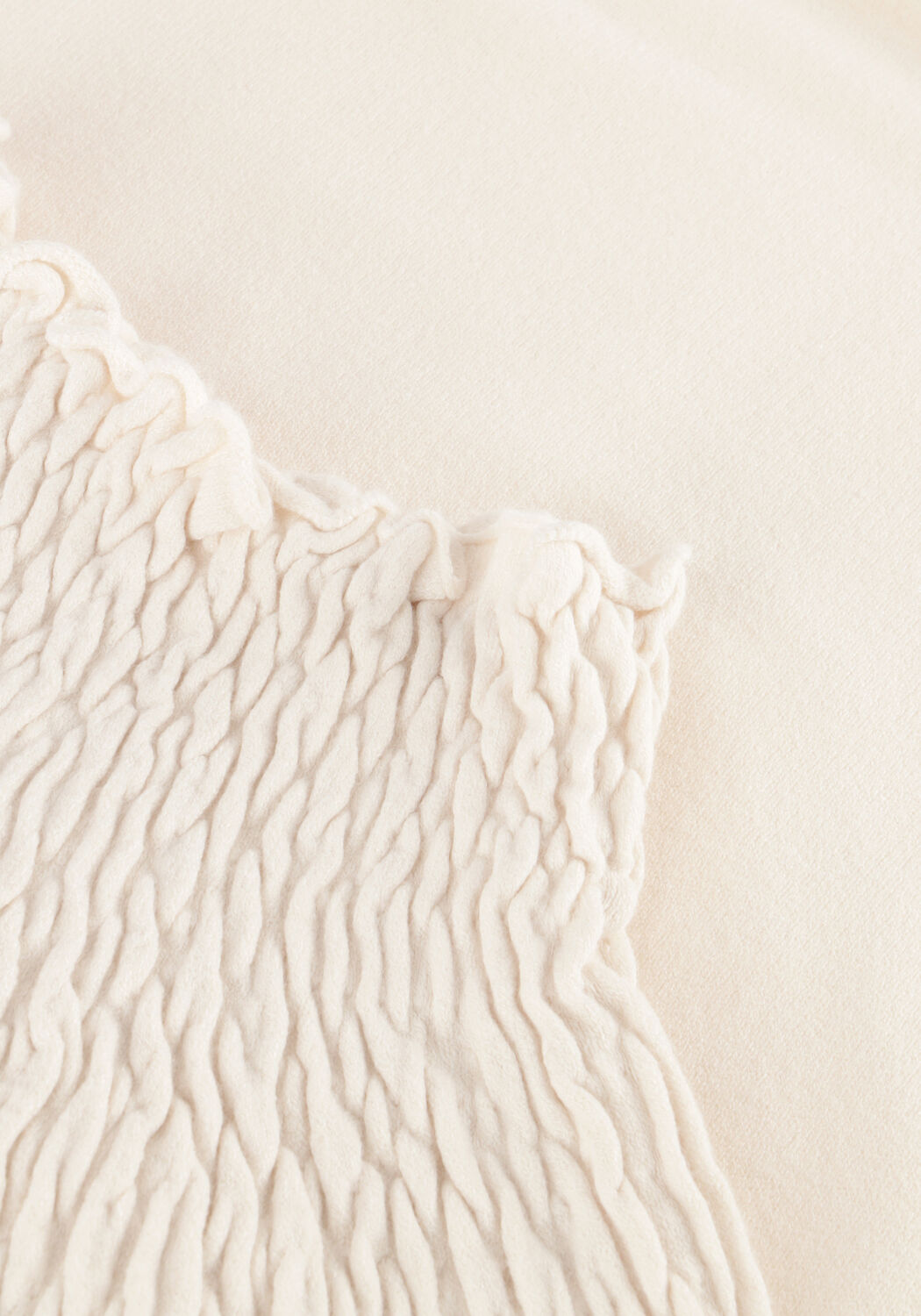 Wei&szlig;e SUMMUM Tops & T-shirts SMOCKED SWEATER BASIC KNIT - large