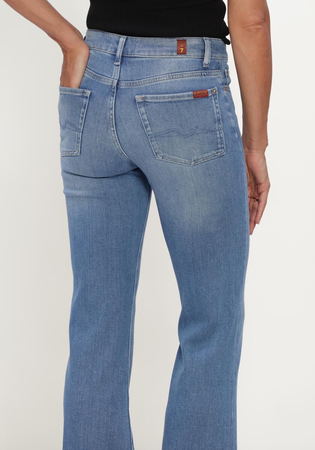 Blaue 7 FOR ALL MANKIND Flared jeans THE LEGGY BOOTCUT COASTLINE - large
