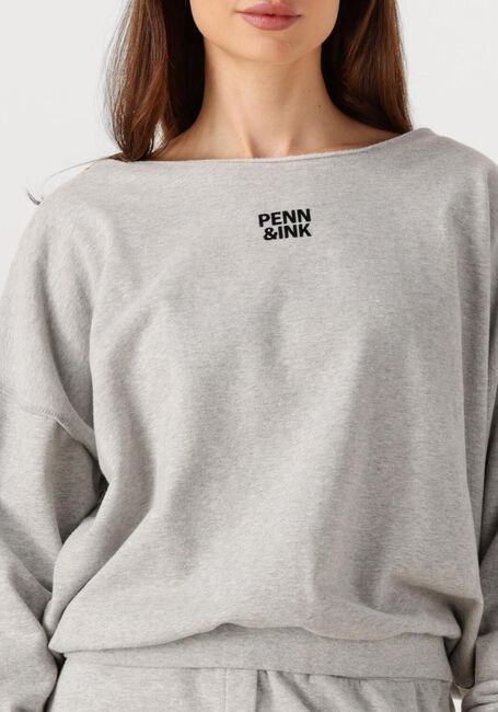 Graue PENN & INK Pullover SWEATER W25F1703 - large