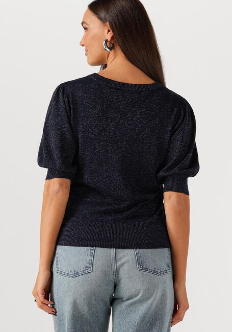 Dunkelblau MINUS Pullover LIVA PUFF SLEEVE METALLIC KNIT PULLOVER - large