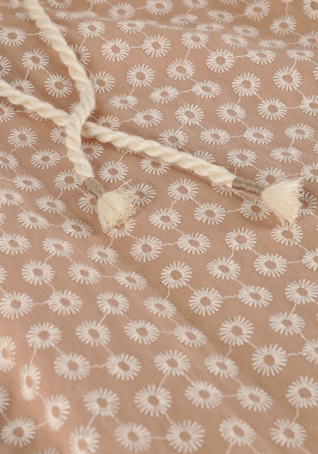 Beige YOUR WISHES Hose BRODERIE WIDE LEG PANTS - large