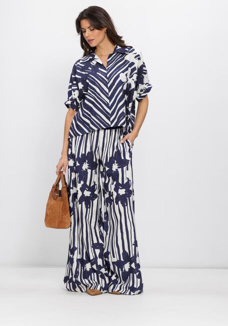 Blaue CAROLINE BISS Weite Hose 1574 - large