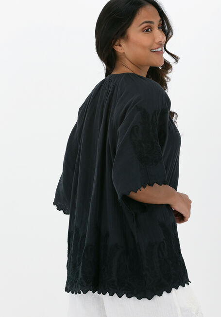 Graue SISSEL EDELBO Blusen SANDRA ORGANIC COTTON BLOUSE - large