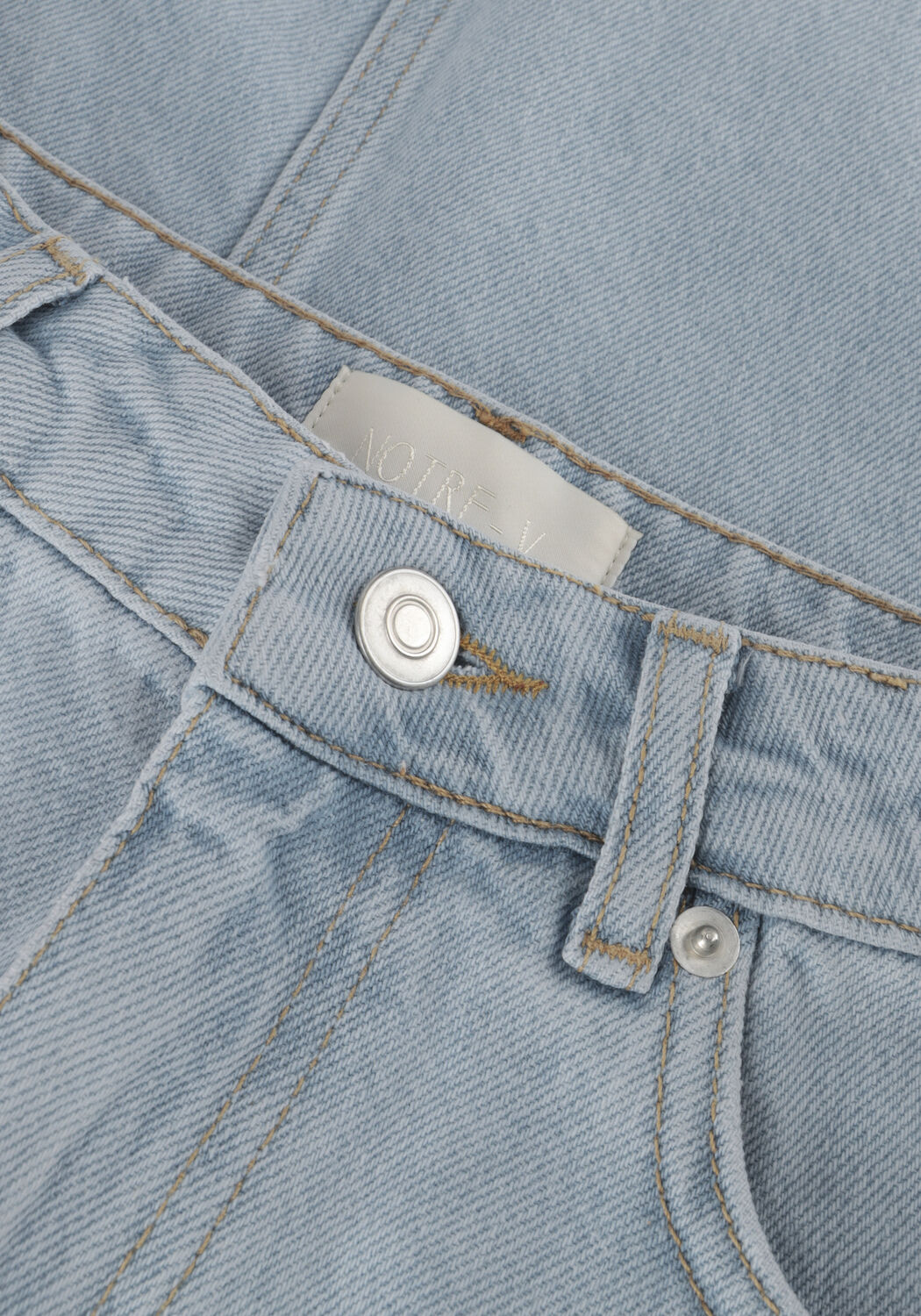 Blaue NOTRE-V Midirock DENIM MAXI SKIRT - large