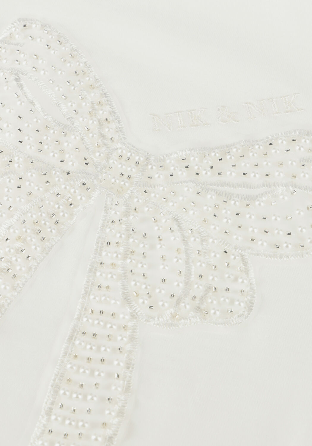 Wei&szlig;e NIK & NIK T-shirt BOW T-SHIRT - large