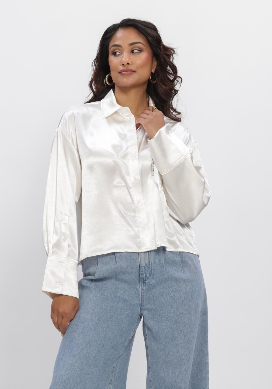 Wei&szlig;e ALIX THE LABEL Blusen SATIN BLOUSE - large