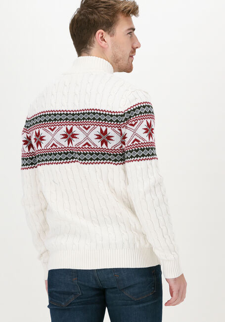 Nicht-gerade weiss SELECTED HOMME Rollkragenpullover SLHFLAKE LS KNIT CABLE HIGH NE - large