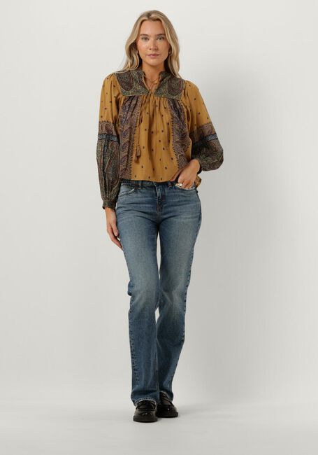 Camelfarbene ANTIK BATIK Blusen HIDA BLOUSE - large