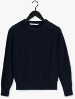 Blaue SUMMUM Pullover SWEATER FANCY CABLE KNIT