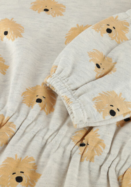 Graue Sproet & Sprout Minikleid DRESS MOUSTACHE DOG PRINT - large