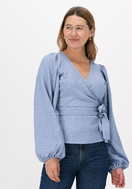 Hellblau JUST FEMALE Blusen GALAXY WRAP BLOUSE - large