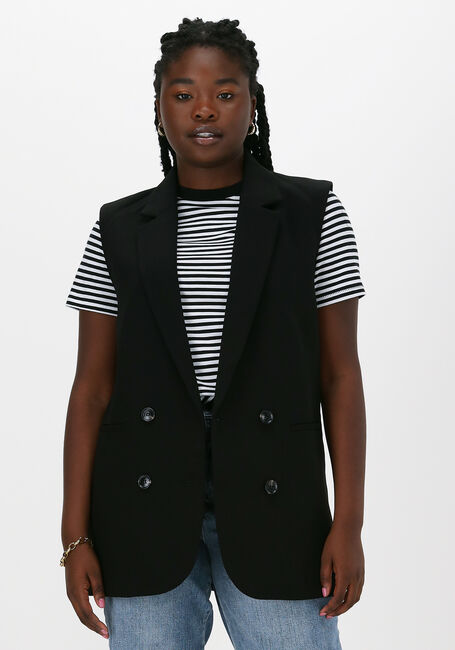 Schwarze NEO NOIR Gilet LARA STRUCTURE WAISTCOAT - large