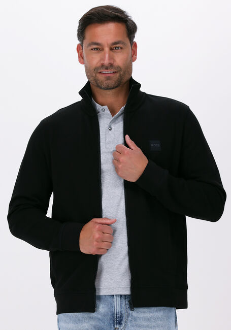 Schwarze BOSS Strickjacke ZESTART - large